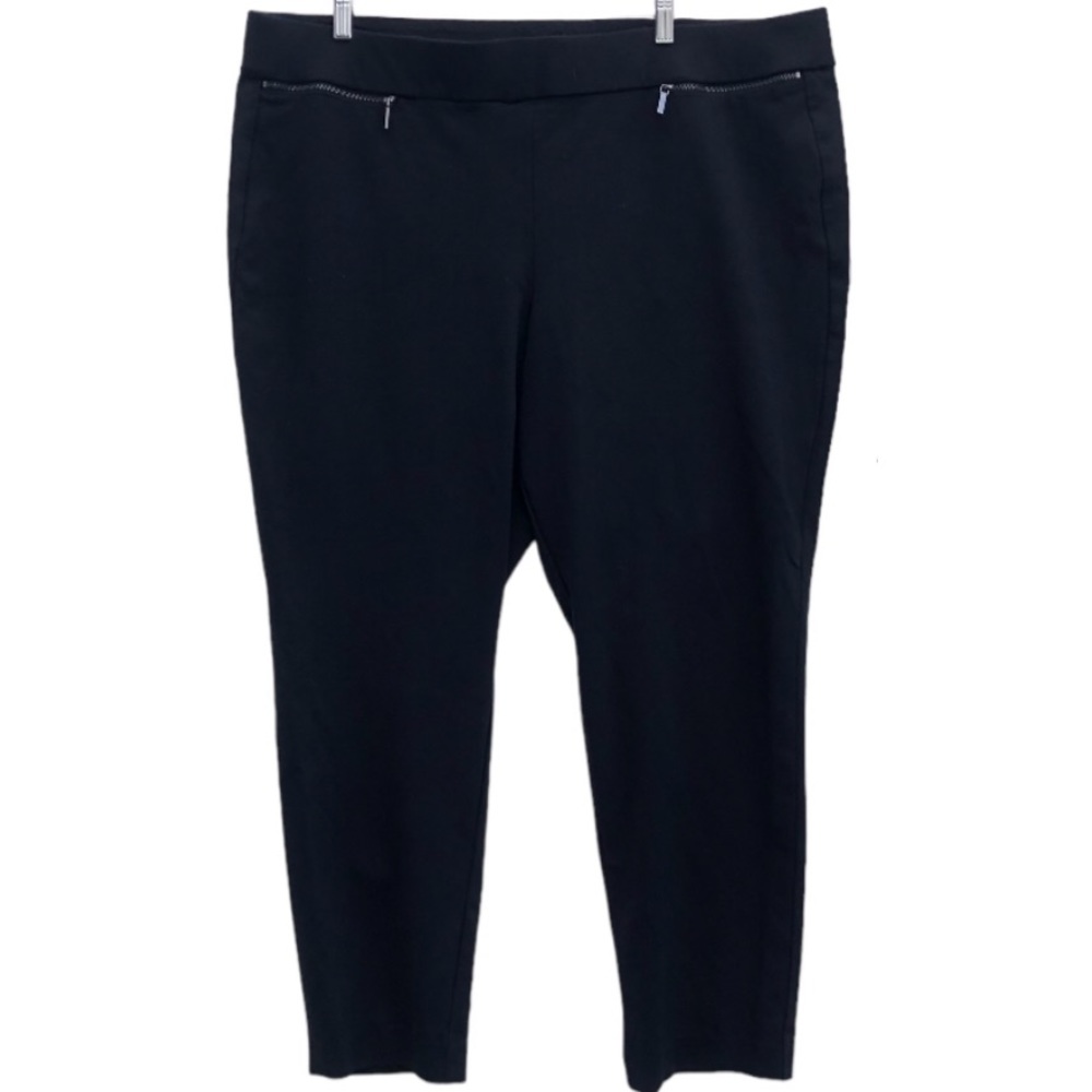Lane Bryant zipper pull on straight trouser 3X 22W 24W